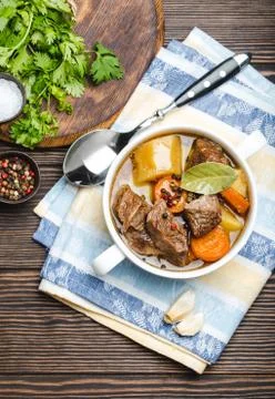 Meat stew with beef Foto stock