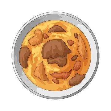 Meat stew illustration Stock Illustration