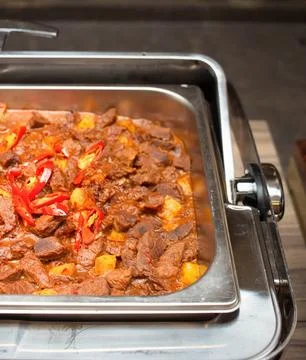 Meat Stew, Meat Processing that is Rich in Flavor Stock Photos