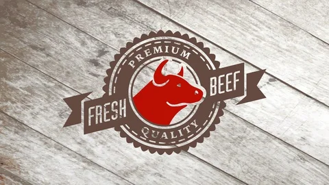 Meat store composed by a irregular wheel with a male head looking east with Stock-Footage 128702819