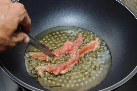 Meat Strips Fried Stock Photos