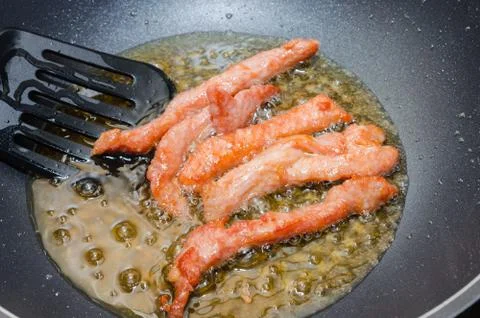 Meat Strips Fried Foto stock