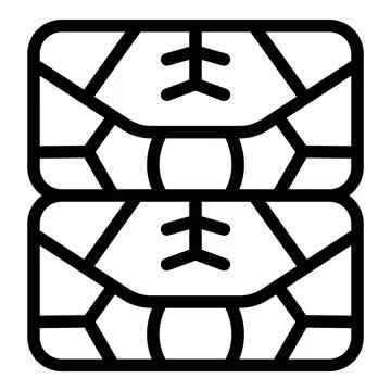 Meat stuffed grape leaves icon outline vector. Culinary traditional dolma Stock Illustration