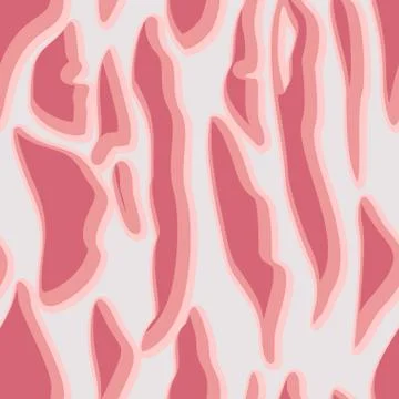Meat texture is seamless. Vector pattern surface raw fresh meat. Stock Illustration