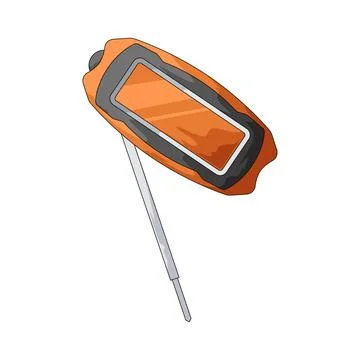 Meat thermometer illustration Stock Illustration