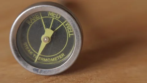 Meat Thermometer - Macro - Tilt Down Video stock 148498894