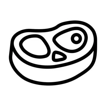 Meat Vector Icon Design Illustration Stock Illustration