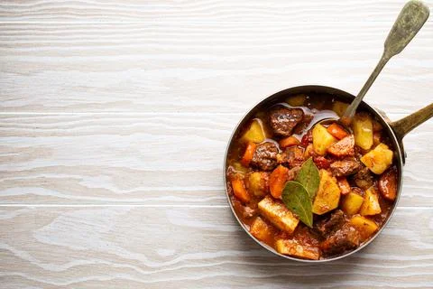 Meat vegetables stew Stock Photos
