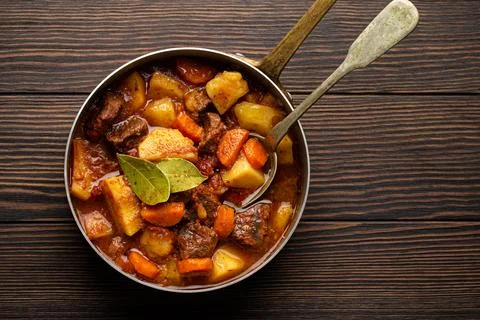Meat vegetables stew Stock Photos