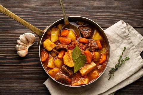 Meat vegetables stew Stock Photos