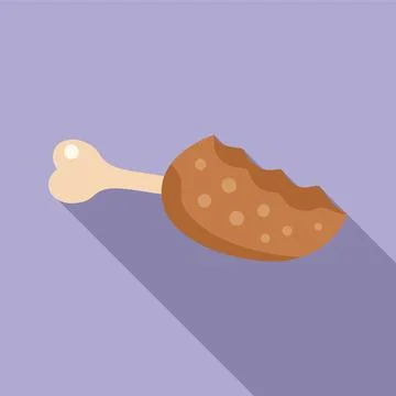 Meat waste icon flat vector. Ecology organic Stock Illustration