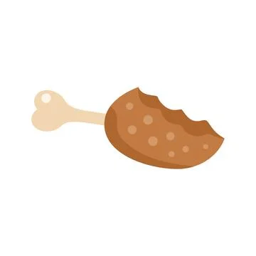 Meat waste icon flat vector. Ecology organic Stock Illustration