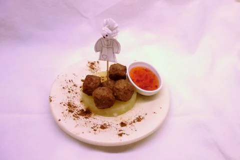 Meatball appetizer Stock-Fotos