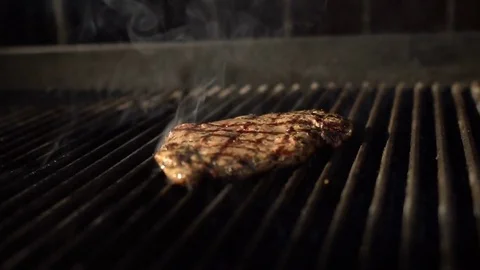 Meatball on the grill Stock Footage 81062901