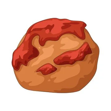 Meatball illustration Illustrazione stock