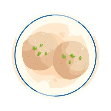 Meatball plate Illustrazione stock