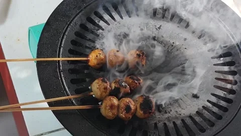Meatball Satay Stock Footage 298567577