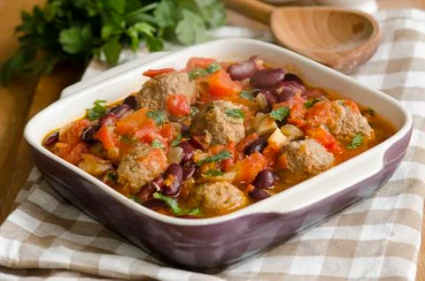 Meatball stew Stock Photos