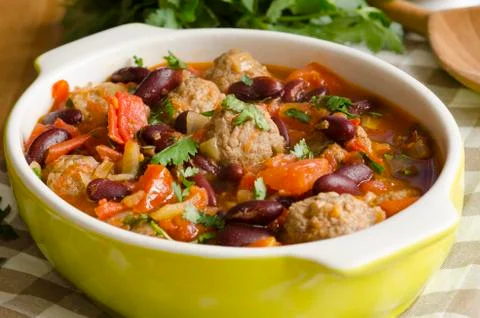 Meatball stew Stock Photos