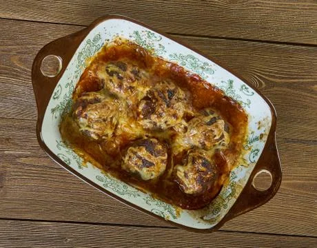 Meatball Sub Casserole Stockfoto's