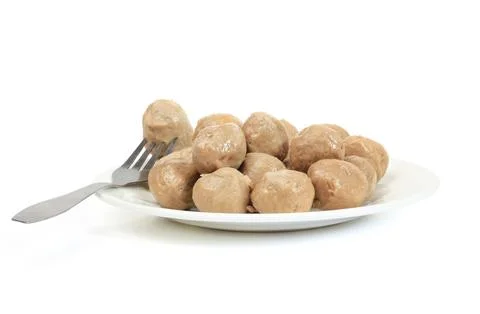 Meatballs isolated on white background 스톡 사진