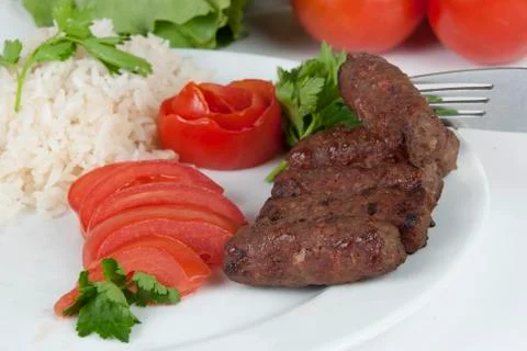 Meatballs on a plate Stock Photos