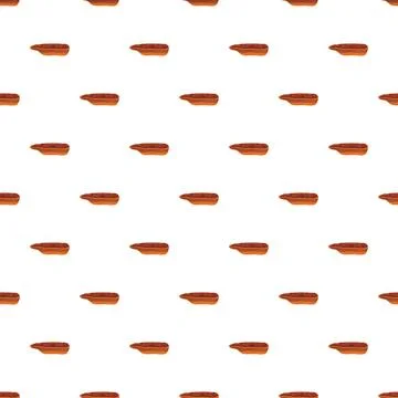 Meatloaf texture pattern food background seamless design Stock Illustration