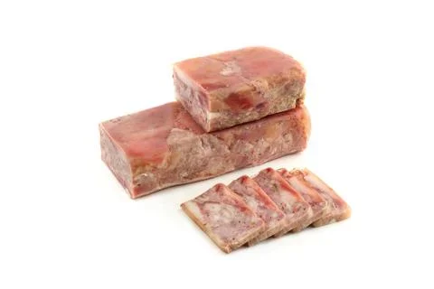 Meatloaf on a white background Stock Photos