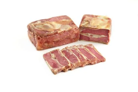 Meatloaf on a white background Stock Photos