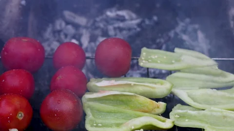 Meat,steak on grill and burning fire.preparing beef in restaurant Stock-Footage 276855058