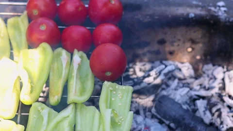Meat,steak on grill and burning fire.preparing beef in restaurant Stock-Footage 276855070