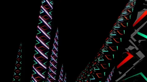 Mech Spikes Looping Animation Stock Footage 73304561