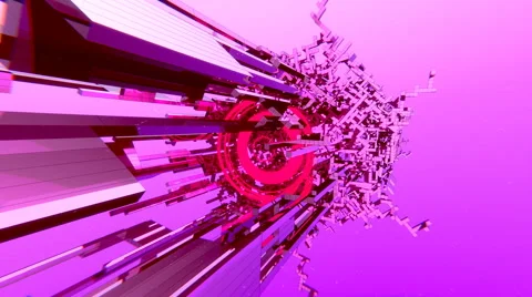 Mecha Abstract Rotate CG animation (HD) Stockbeeldmateriaal 47019900