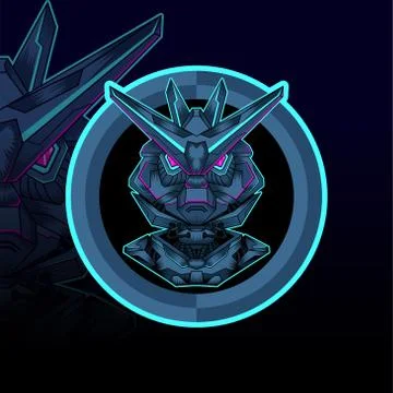 Mecha esport vector graphic design illustration Stock Illustration