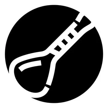 Mechanic adjusting wrench tool in black circle 스톡 일러스트