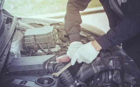 Mechanic car concept Stock Photos