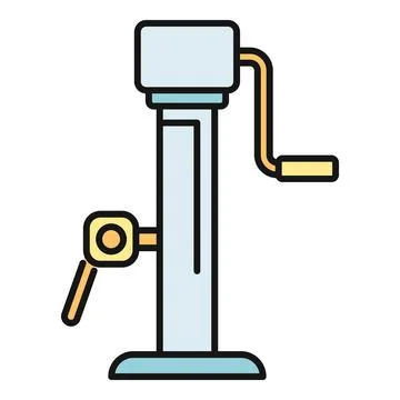 Mechanic car jack lifting tool icon vector Stock Illustration