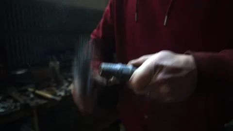 A mechanic disassembles an old dirty car 스톡 동영상 222889410