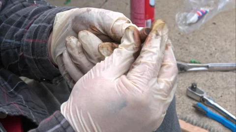 Mechanic Doing A Brake Job On An E39 Bmw 540I Stock Footage 49096100