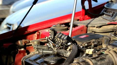 Mechanic hands Stock Footage 20502091