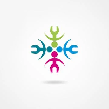 Mechanic icon Stock Illustration