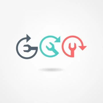 Mechanic icon Stock Illustration