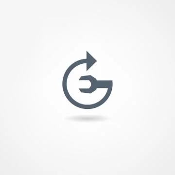 Mechanic icon Stock Illustration