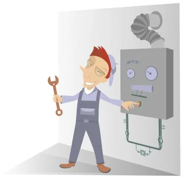 Mechanic Illustration Stock Illustration