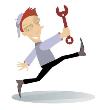 Mechanic Illustration Stock Illustration