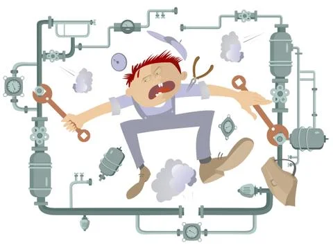 Mechanic Illustration Stock Illustration