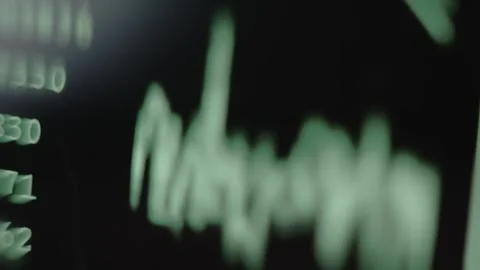 Mechanic noise waves registration, macro view Stock Footage 292448022