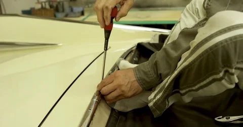 Mechanic Opening Spare Part Video stock 84156884