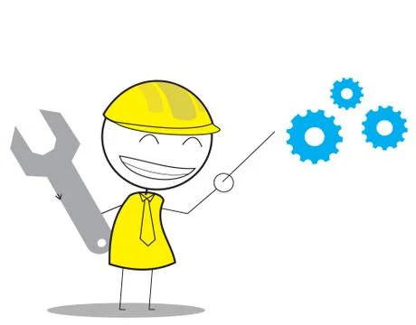 Mechanic presentation Stock Illustration