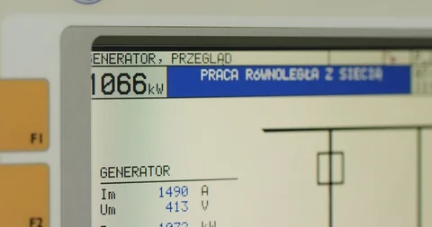 Mechanic programming CNC machine on industrial plant, modern equipment, biogas Stock Footage 126521034